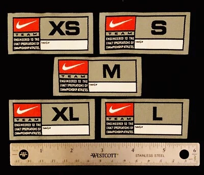 5 x OG Vintage 00's Authentic NIKE Jersey Patch Embroidery NBA NFL USA FAST SHIP - Image 1 of 3
