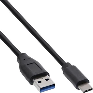 60er Bulk-Pack InLine® USB 3.2 Kabel, USB-C an A Stecker, schwarz, 2m - Bild 1 von 3
