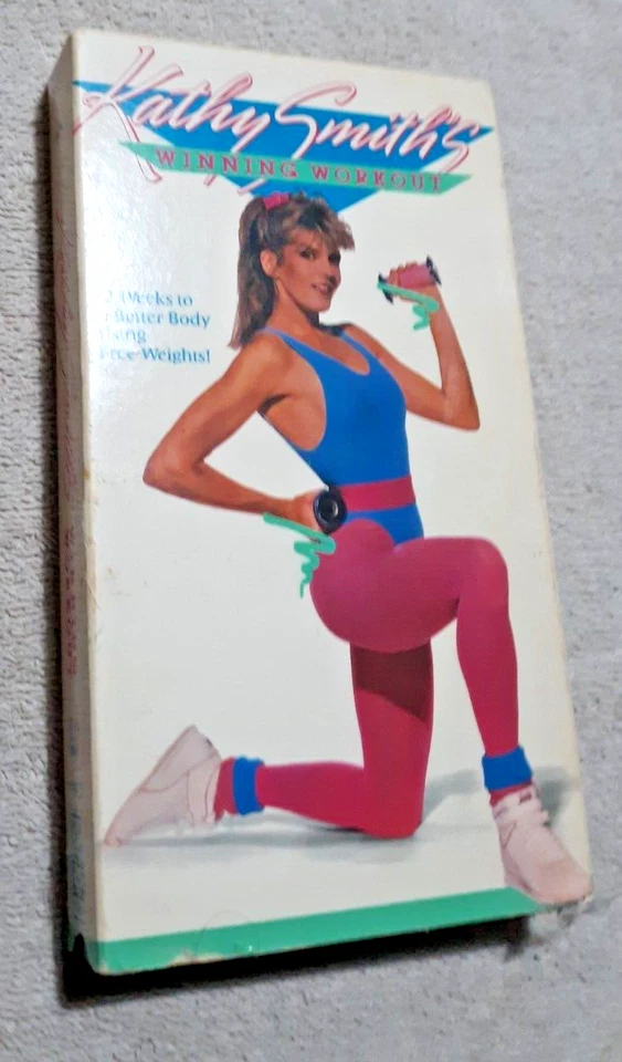 KATHY SMITH'S WINNING WORKOUT. 1989 VHS. Aerobics & Weight Training. VERY GOOD. - Image 1 of 1