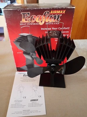 Caframo Ecofan AirMax Heat Powered Wood Stove Fan 812AM -XBX W/Box & User Manual - Image 1 of 4