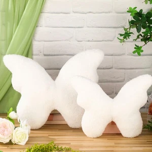 2 Pcs Butterfly Pillows Decorative for Sofa 2 Sizes Summer White Throw Pillow... - Picture 1 of 6