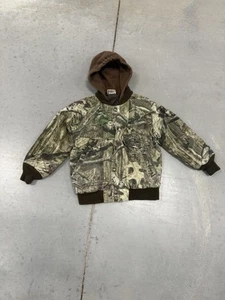 RedHead Camo Jacket Youth Sz Small Camouflage Hooded Hunting Coat Kids - Picture 1 of 10