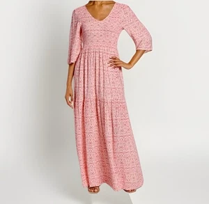 Sale! Caslon floral paisley print Women’s maxi dress Size M - Picture 1 of 8