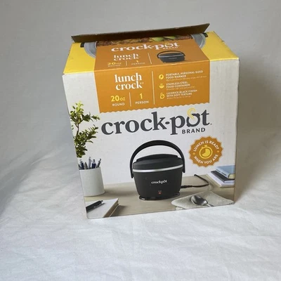Crockpot Electric Lunch Box Portable Food Warmer 20oz Black (NEW) - Image 1 of 4
