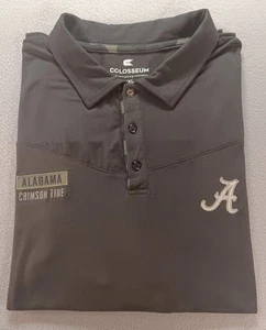 Colosseum Men's Polo Alabama Crimson Tide Sz. XXL Black Camouflage Military - Picture 1 of 16