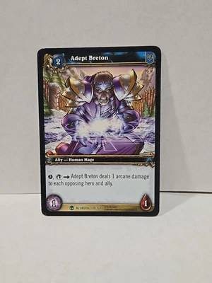 World Of Warcraft TCG Heroes Of Azeroth Adept Breton Regular Uncommon - Image 1 of 2