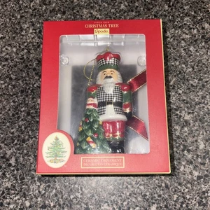 Spode Houndstooth Nutcracker ceramic ornament - Picture 1 of 5