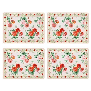 Cath Kidston Archive Rose Set of 4 Cork Backed Placemats - Picture 1 of 4