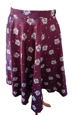 Saia Lindy Bop Peggy Borgonha Cetim Westie Reino Unido 18 - Imagem 1 de 4