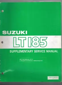 Manual de servicio complementario Suzuki LT185 99501-41080-01E - Imagen 1 de 3