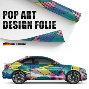 ⭐Pellicola Auto Design Pop Art 3D Car-Wrapping senza bolle 100x150 cm - Foto 1 di 9