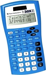 Texas Instruments TI-30XIIS Two-Line Solar Scientific Calculator Blue ACT & SAT - Picture 1 of 2