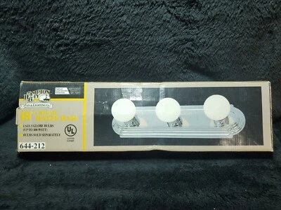 Barra de banho The Hampton's Bay Lighting 18" cromada (luminária com 3 lâmpadas)  - Imagem 1 de 4