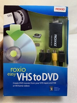 Roxio Easy VHS to DVD for Windows Create DVD Movies from VHS, Hi8 & V8  - Image 1 of 4