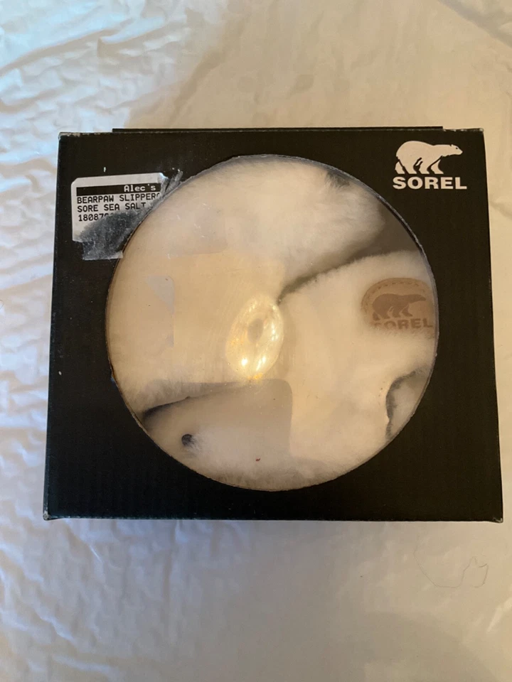 Sorel Infant Bear Paw Slippers White Size 3 (6-12 Months)