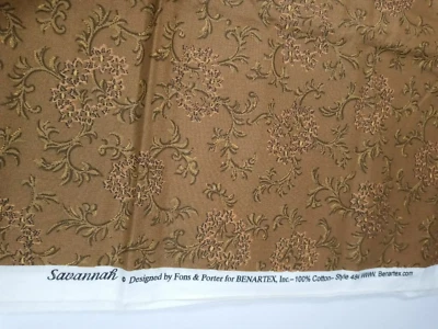 Savannah by Fons and Porter for Benartex Style #484 Browns 2 Yards x 45" - Image 1 of 2