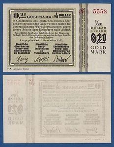 CLAUSTHAL VIENENBURG OKER am Harz 0,21 Goldmark 1923 Kassenfrisch - Picture 1 of 1