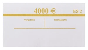 200 EURO Banderolen für 20 der NEUEN Banknoten EUR Geldscheinbündel NEU Set - Bild 1 von 2