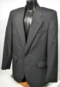 Giacca tuta a fila Deansgate Tailors da uomo taglia 38-40R grigio antracite lana curata - Foto 1 di 6