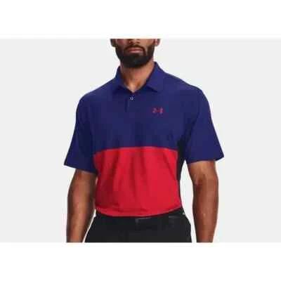 UNDER ARMOUR Men's Performance Colorblock Golf Polo Shirt NWT SIZE: MEDIUM - Image 1 of 4