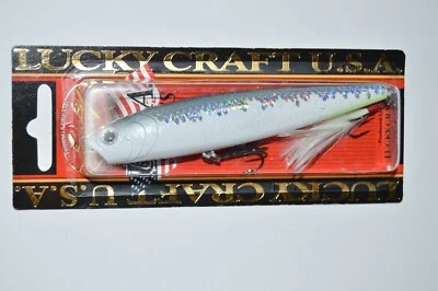 Lucky Craft Gunfish 115 lubina señuelo topwater 4,5" 3/5 oz flash blanco Foto 1 de 2