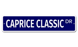 5538 SS Caprice Classic 4" x 18" Novelty Street Sign Aluminum - Picture 1 of 2