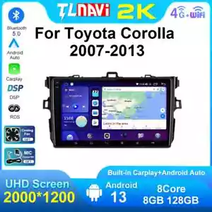 Android Auto Car Radio Multimedia Stereo Player 2K For Toyota Corolla 2007-2013 - Picture 1 of 48