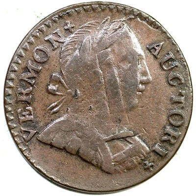 1788 RR-25 R-2 Vermont Colonial Copper Coin - Image 1 of 2