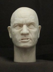 BOBA FETT STAR WARS CUSTOM UNPAINTED RESIN HEAD SCULPT Action figures 1/6 scale  - Picture 1 of 3