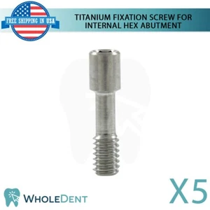 X5 Dental Titan Fixierschraube für Abutment Int Sechskant 2,42 mm Verbindung - Bild 1 von 3
