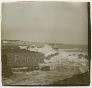 Batz-sur-Mer : la côte sauvage - Photo Stéréo, plaque de verre 1930 - Lot de 2 - Picture 1 of 4