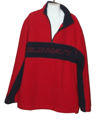 BOY'S OLD NAVY 1/2 ZIP FLEECE TOP-SIZE: 12 J&J - Image 1 of 2