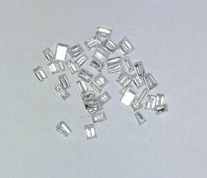 0.70Cts Certified Natural Brilliant White Diamond 2x1 brilliant Baguette diamond
