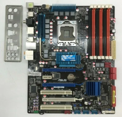 ASUS P6T SE REV:1.01G Intel X58-DDR3 - ATX - Socket 1366 - con E/S Shield#M2138 - Imagen 1 de 4