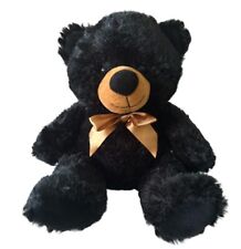 EUC Plush Stuffed Animal Black Bear Teddy 14 Inches