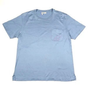 Brioni Light Blue Pocket Tee T Shirt Soft Cotton Casual Size XL B8 - Picture 1 of 5