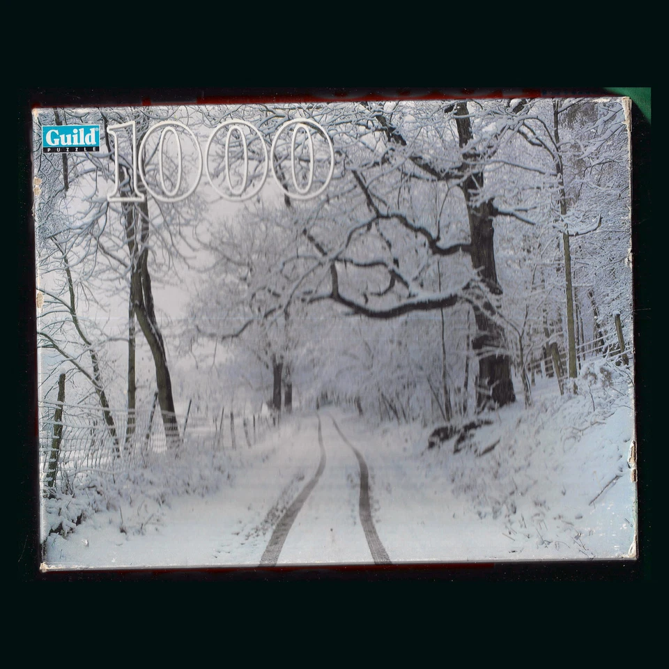 GUILD 拼图 - 穿越冬季 1000 件。 拼图,20 1/8 英寸 x 27 1/2 1996 — 第 1/1 张图片
