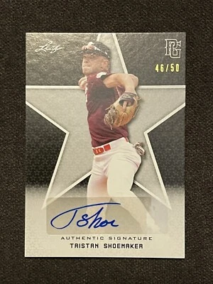 2020 Leaf Perfect Game Tristan Shoemaker Auto 46/50 Black Virginia Radford - Image 1 of 2