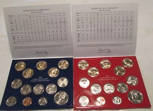 2011 Mint Set U.S. Mint Philadelphia & Denver 28 coins Uncirculated and COA - Picture 1 of 3