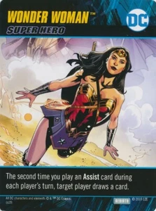 WONDER WOMAN DC Comics Deck Building Game Oversized card REBIRTH - Picture 1 of 1