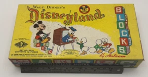 Vintage Disneyland 1 1/4" Wooden Blocks - 18 Block Set - Picture 1 of 7