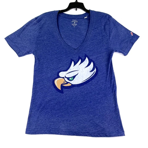 League T-Shirt Women’s Sz L FGCU Florida Gulf Coast University Blue Short Sleeve Cover