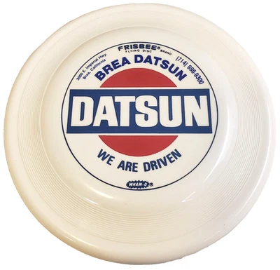 Disco BREA DATSUN~ Raro De Colección 1975 Distribuidor PUBLICIDAD Promo WHAM-O FRISBEE (9-1/4") Foto 1 de 4