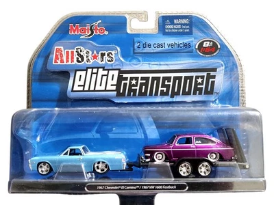 2007 Maisto blue '67 CHEVROLET EL CAMINO/ purple '67 VW 1600 FASTBACK✰ELITE... - Image 1 of 3