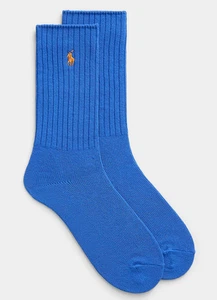 Polo Ralph Lauren Classic Crew Rib Socks Blue - Picture 1 of 3