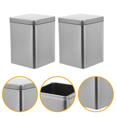  3 PCS Scatola Porta Oggetti Piccola Contenitore Di Stoccaggio in Metallo - Immagine 1 di 4