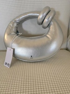 JW PEI Silver Vegan Leather Handbag - Picture 1 of 3