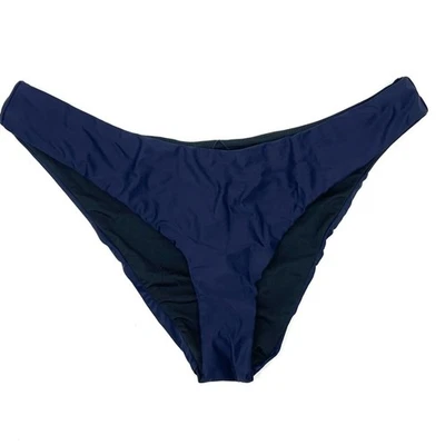 NEW J. Crew Curved-waist Cheeky Bikini Bottom in Navy Blue, Women's XL BC125 $59 - Image 1 of 4