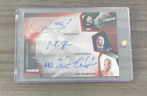 Mick Foley, Kurt Angle, Mr. Anderson 2010 TNA Wrestling Auto Card # /5! - Picture 1 of 2