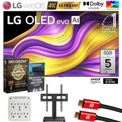 LG 77" G5 OLED evo 4K UHD TV w/ One Wall Design 2025 + Extended Protection Plan - Image 1 of 4